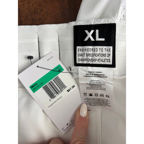 NIKE VAPOR VARSITY WHITE FOOTBALL PANTS ADULT SIZE XLARGE 908728-100 MSRP $65 - Picture 8 of 9